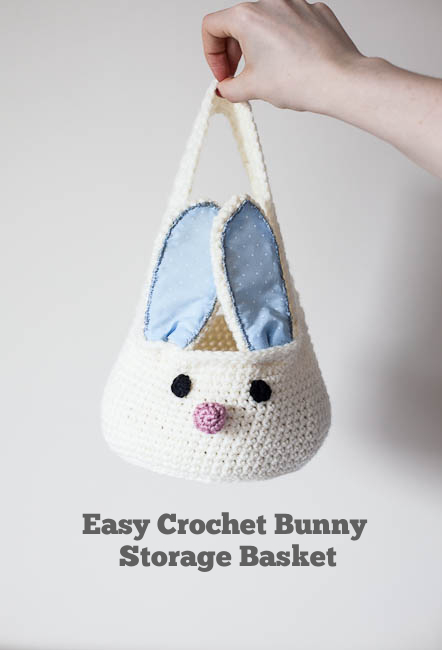 How to Crochet a Bunny Easter Basket