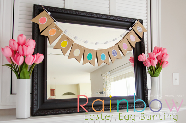 rainbow easter egg banner. love this!