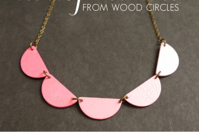 DIY scallop necklace