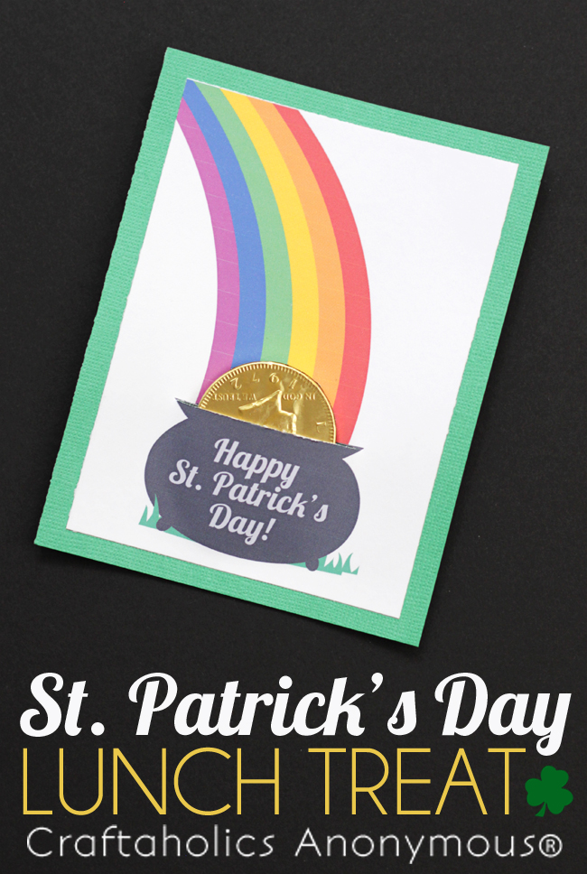 St. Patrick's Day Craft - A simple Lunch Treat at Craftaholics Anonymous