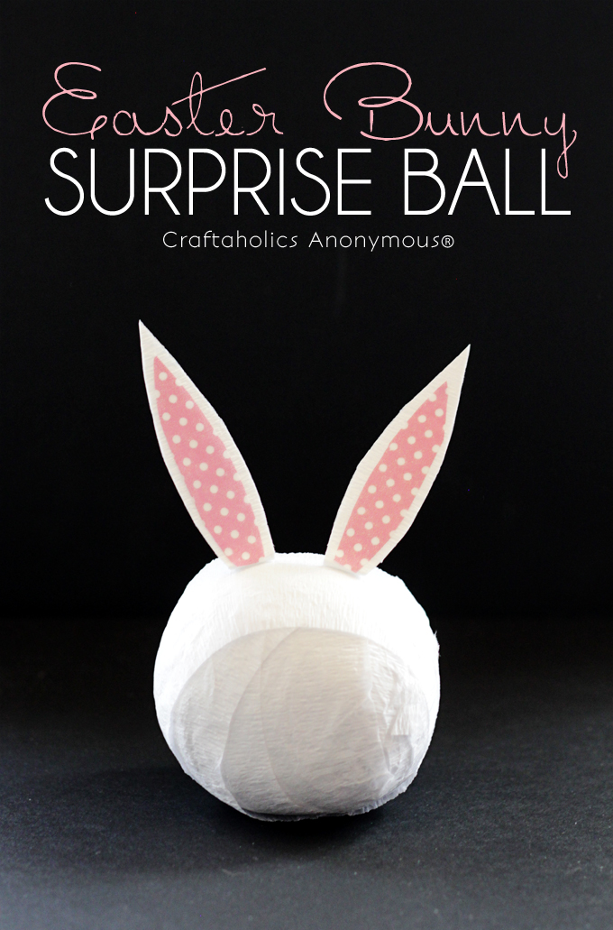 Easter bunny surprise balls. What a fun, non-candy Easter prize!