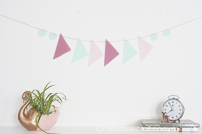 easy banner - love the geometric element for a change