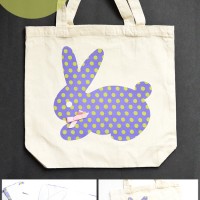 Bunny Applique Bag Tutorial - just in time for Easter! How to make an applique bag