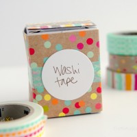 Cute Washi Tape Storage Box #MakeAmazing