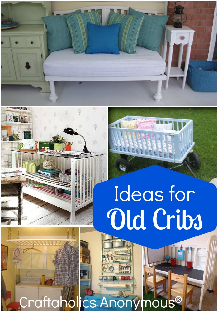 Loads of great reuses and ideas for old cribs. So many creative uses!