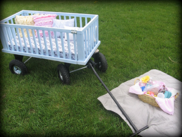 Turn an old crib into a wagon. This article has tons of reuses for old cribs! Turn an old crib into a wagon. This article has tons of reuses for old cribs!