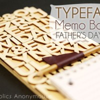 Typeface Memo Board – Handmade Father’s Day Gift