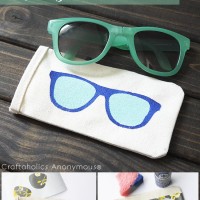 Retro DIY Sunglasses Case tutorial