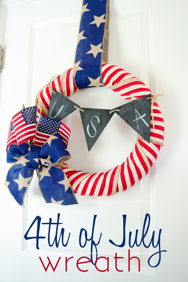 4th of July Wreath. LOVE this!