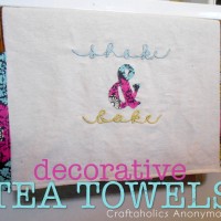 Make a decorative tea towel in an afternoon!