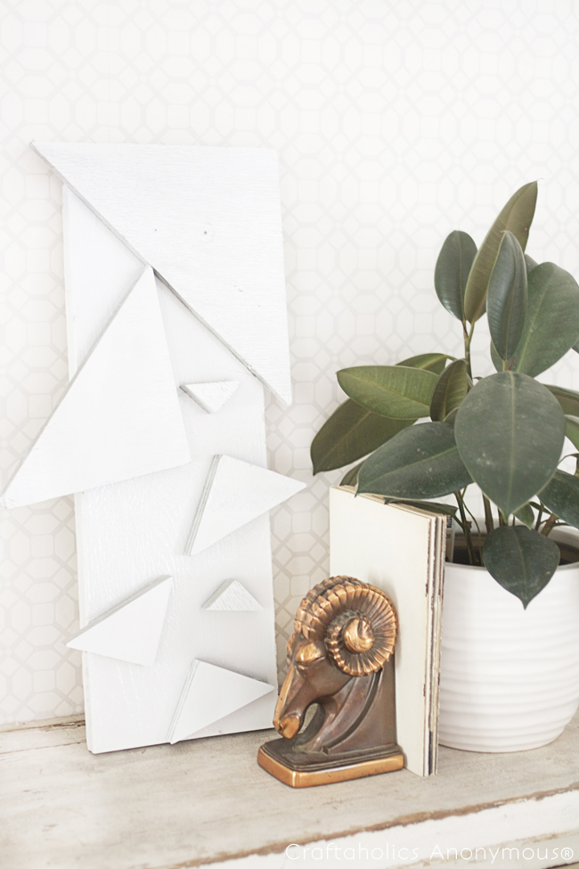 Craftaholics Anonymous® | DIY Geometric Triangle Wall Art