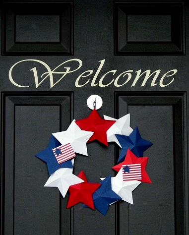 cardstock wreath