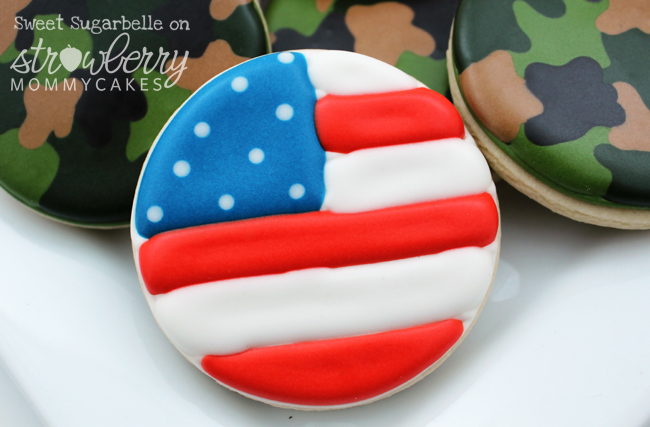 4th of July Flag cookies
