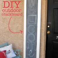 diy outdoor chalkboard