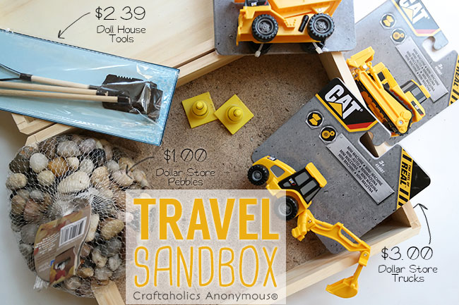 How to make Travel Sandbox - An easy and inexpensive birthday gift! How to make Travel Sandbox - An easy and inexpensive birthday gift!