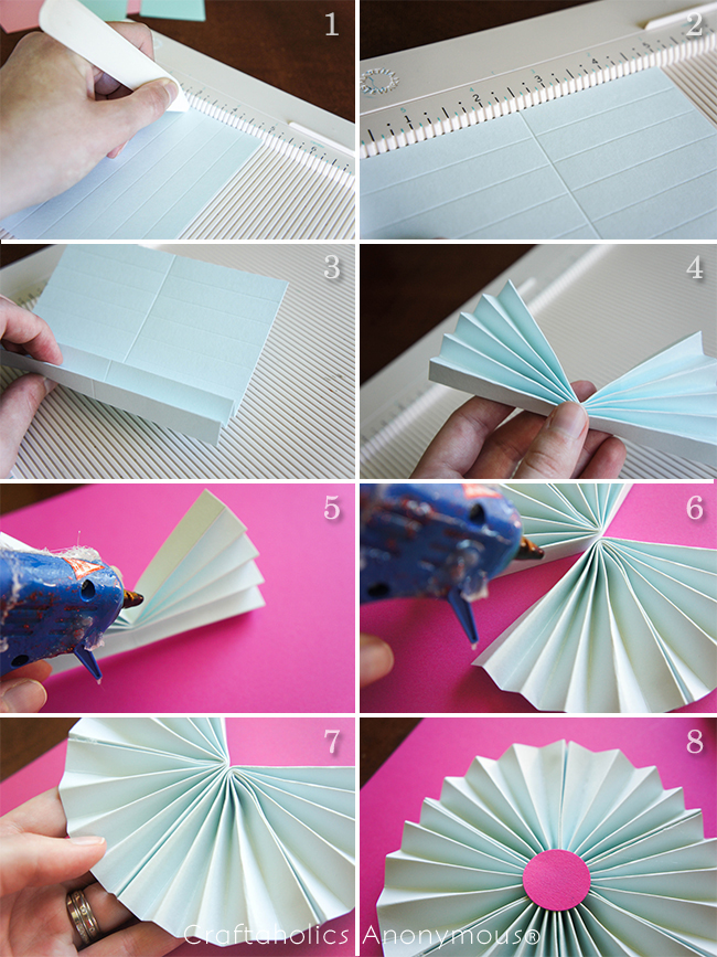 How to make paper rosettes tutorial