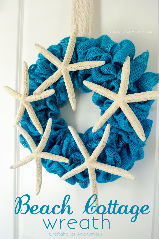 Burlap Summer Wreath. This bubble wreath is the perfect wreath for all skill levels! Easy to make + few supplies