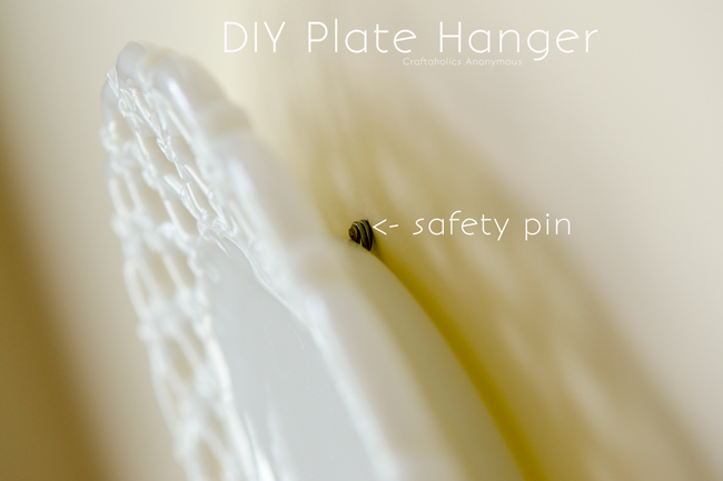 How to make DIY Plate Hangers using household items.