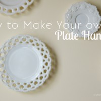 DIY Plate Hangers using Household items