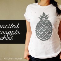 Stenciled Pineapple Shirt