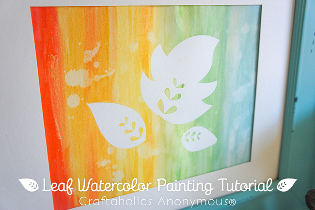 Fall Leaf Watercolor Painting Tutorial 