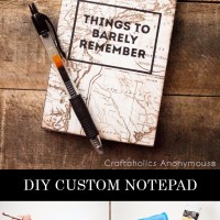 Make your own customized notepad! #backtoschool #notepad #tutorial