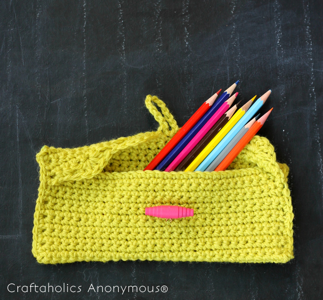 pencil pouch crochet pattern