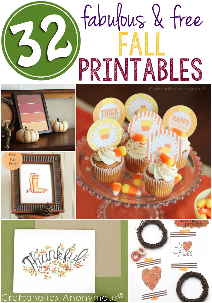 32 Fabulous Free Fall Printables