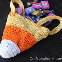 Candy Corn Crochet Trick or Treat Bag