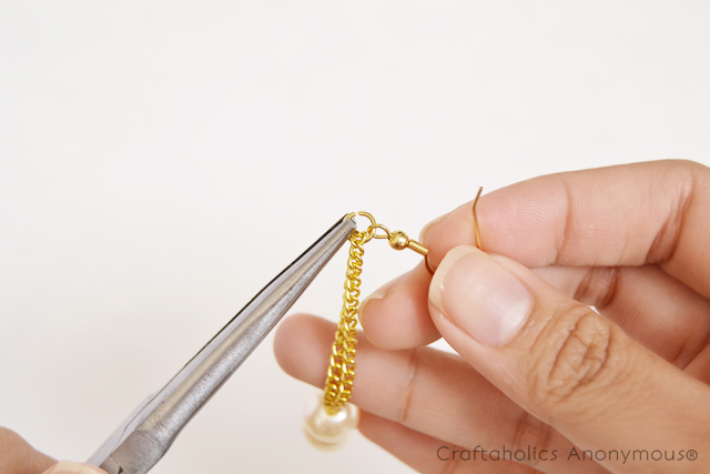 pearl drop earrings tutorial