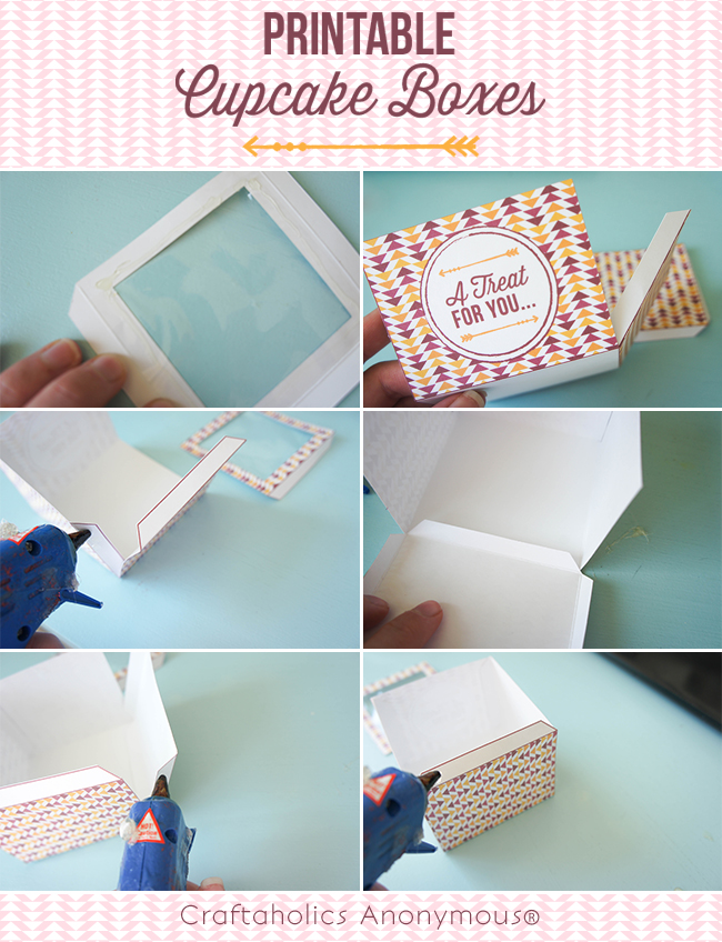 These Printable Cupcake Boxes make the perfect homemade gift!