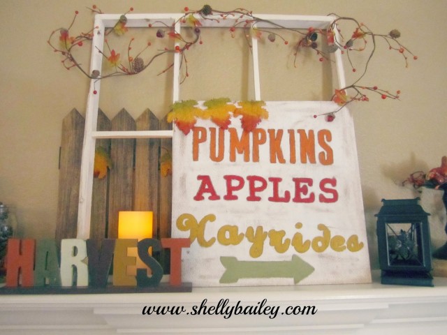 DIY Rustic Fall sign