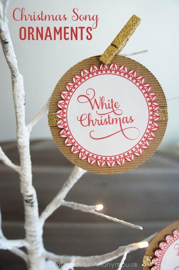 Beautiful Handmade Christmas Song Ornaments
