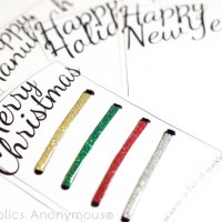 Glittered Hairpins Easy Holiday Gift - Printables