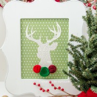 Christmas Deer. Easy DIY Christmas decor!