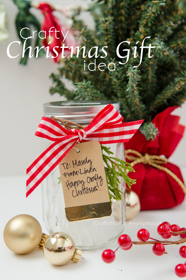 Crafty Christmas Gift idea || Gift in a Jar for a Crafter. Easy to make!