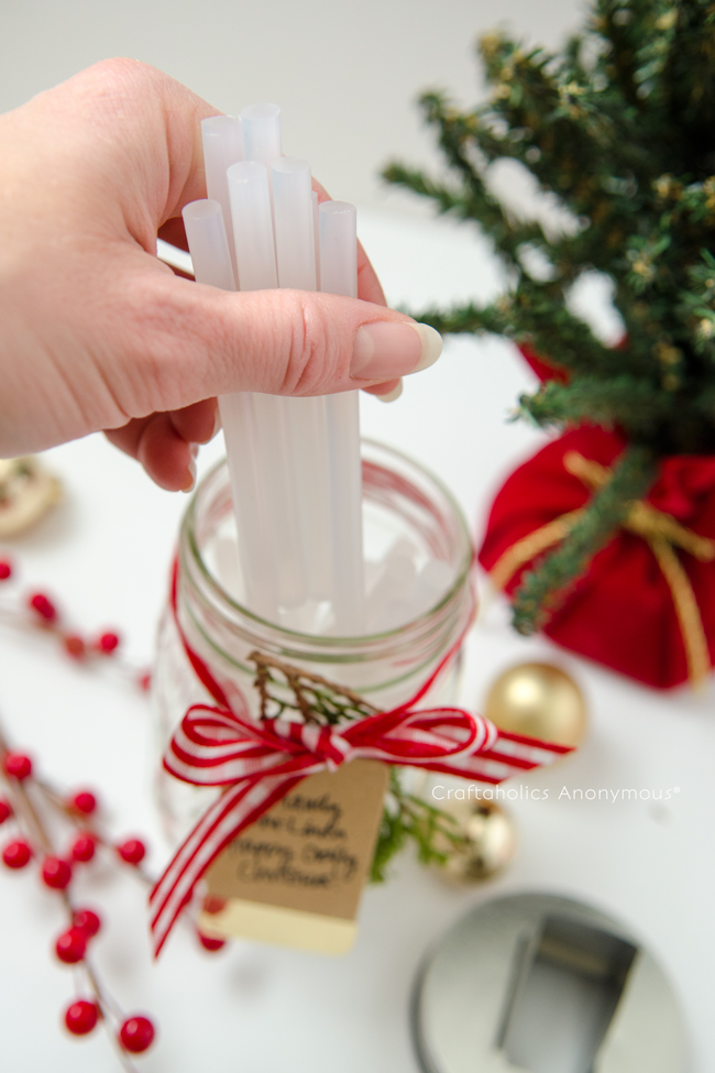 How to make mason jar glue stick dispenser How to make mason jar glue stick dispenser
