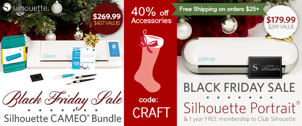Silhouette Black Friday Sale 2014. Lots of great deals!