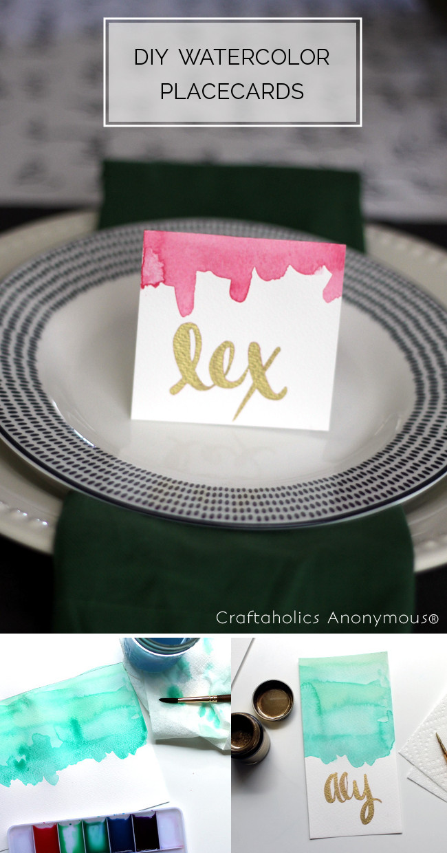 Make your own pretty placecards for Thanksgiving