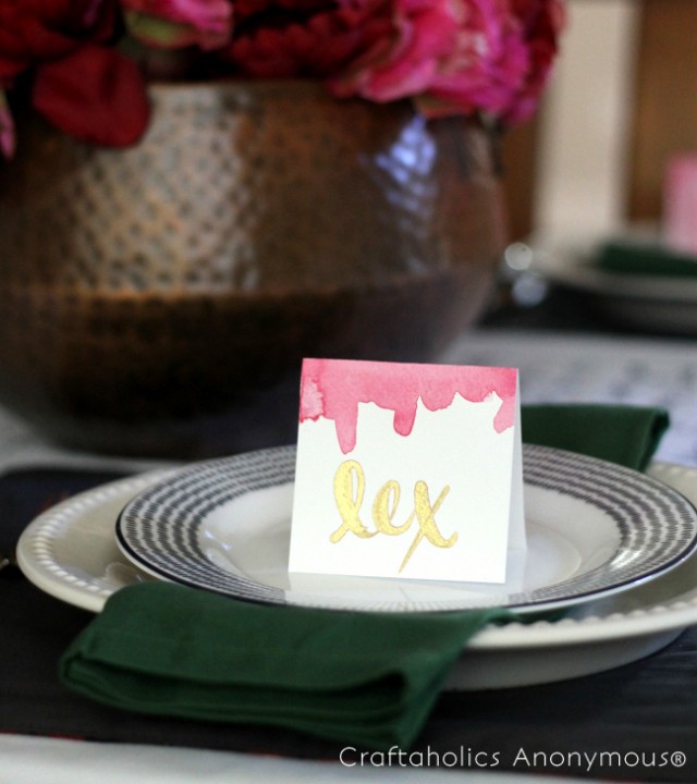 watercolor placecards 