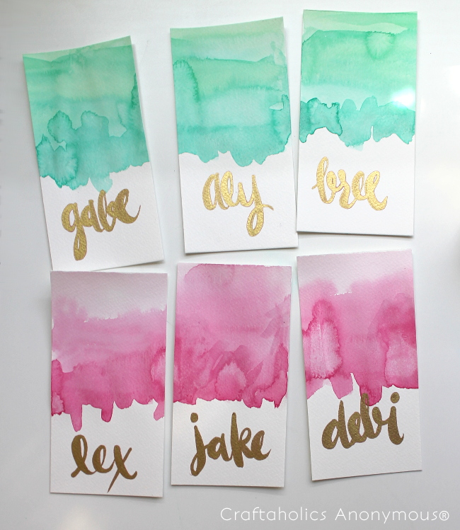 pretty placecards