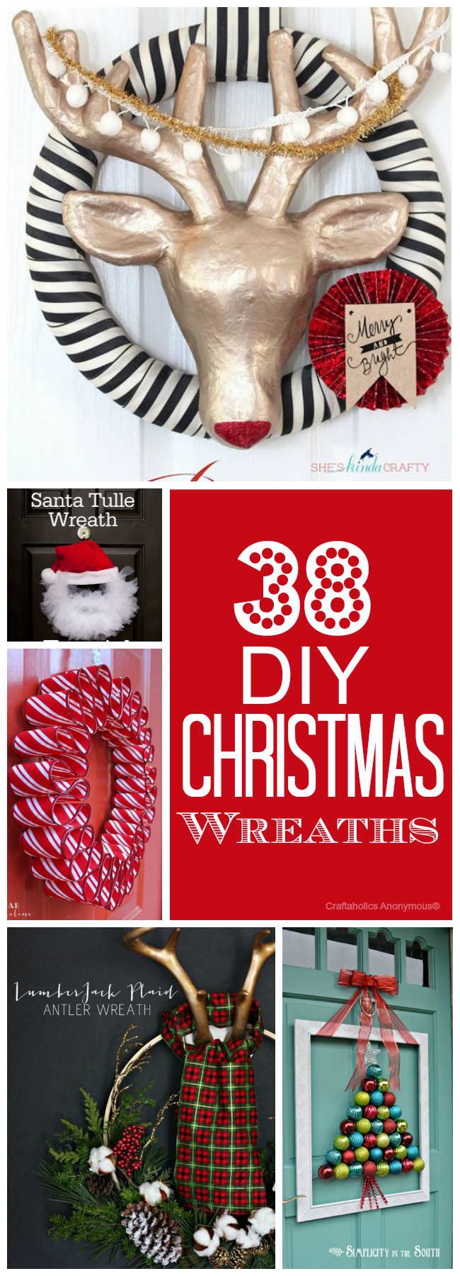 38 Awesome DIY Christmas Wreaths to make!