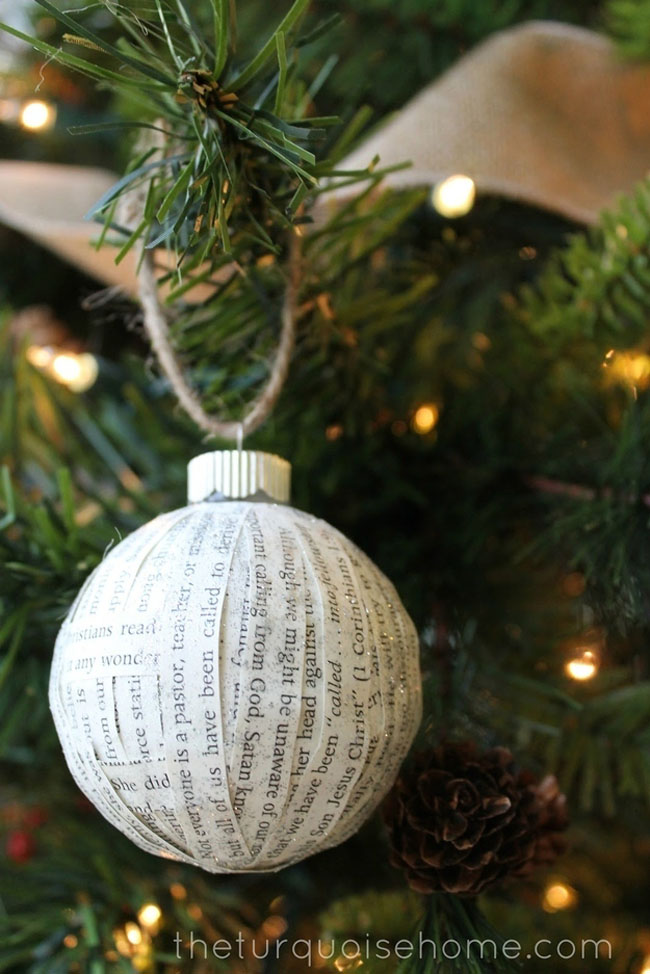 paper covered ornament
