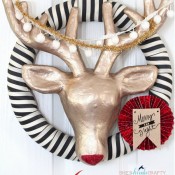 she's kinda crafty || Rudolph wreath