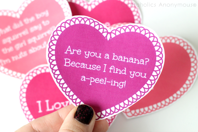 Valentine's Day lunch box jokes || Free Printable