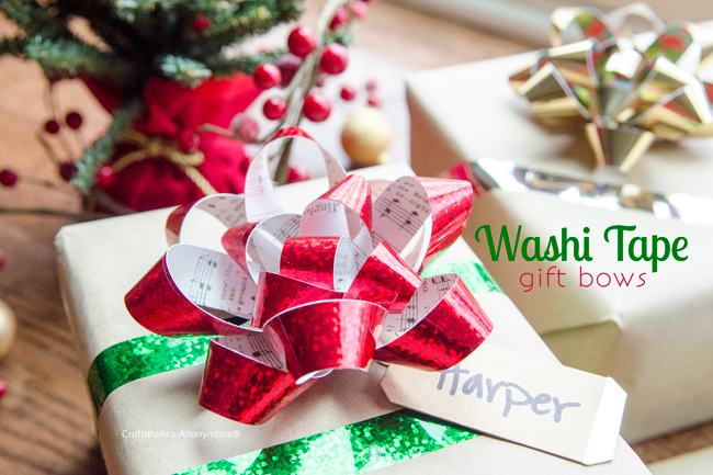 Washi Tape Gift Bows | Washi Tape Ideas | Creative Ways To Use Washi Tape