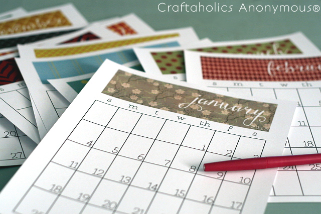Craftaholics Calendar 1