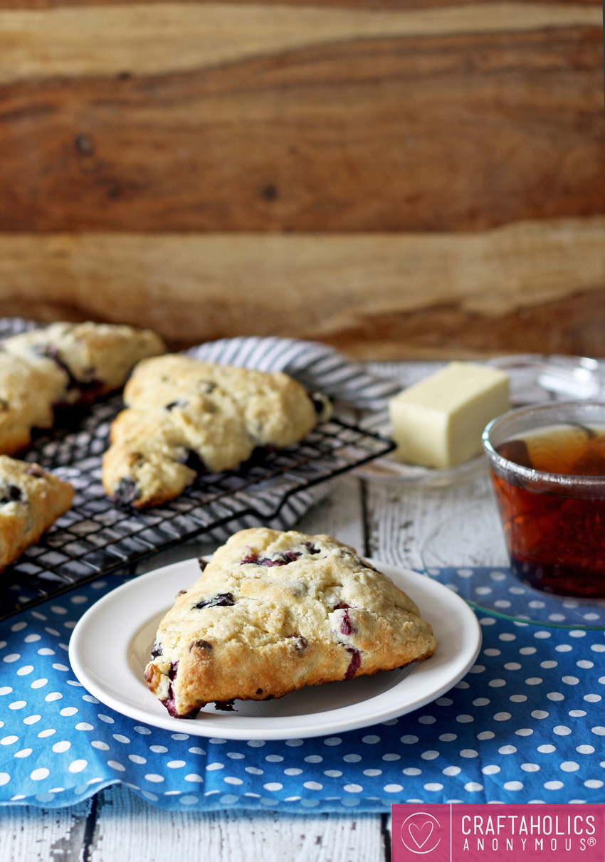 Blueberry Chocolate Scones