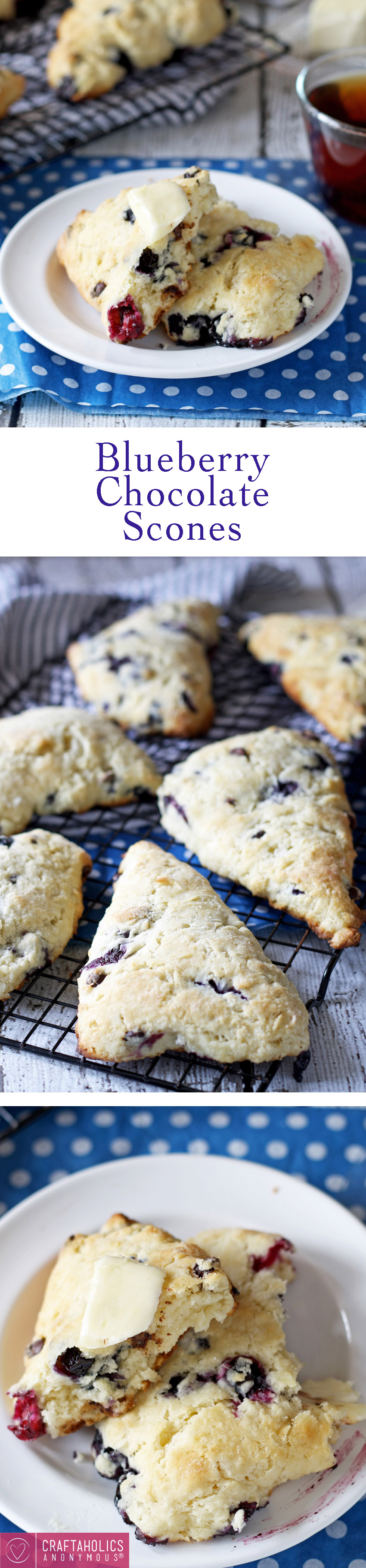 Blueberry Chocolate Scones