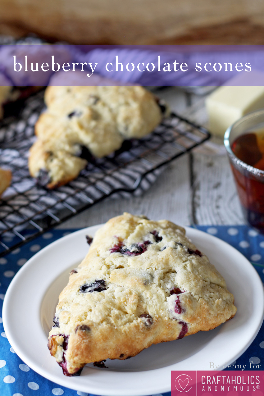 Blueberry Chocolate Scones
